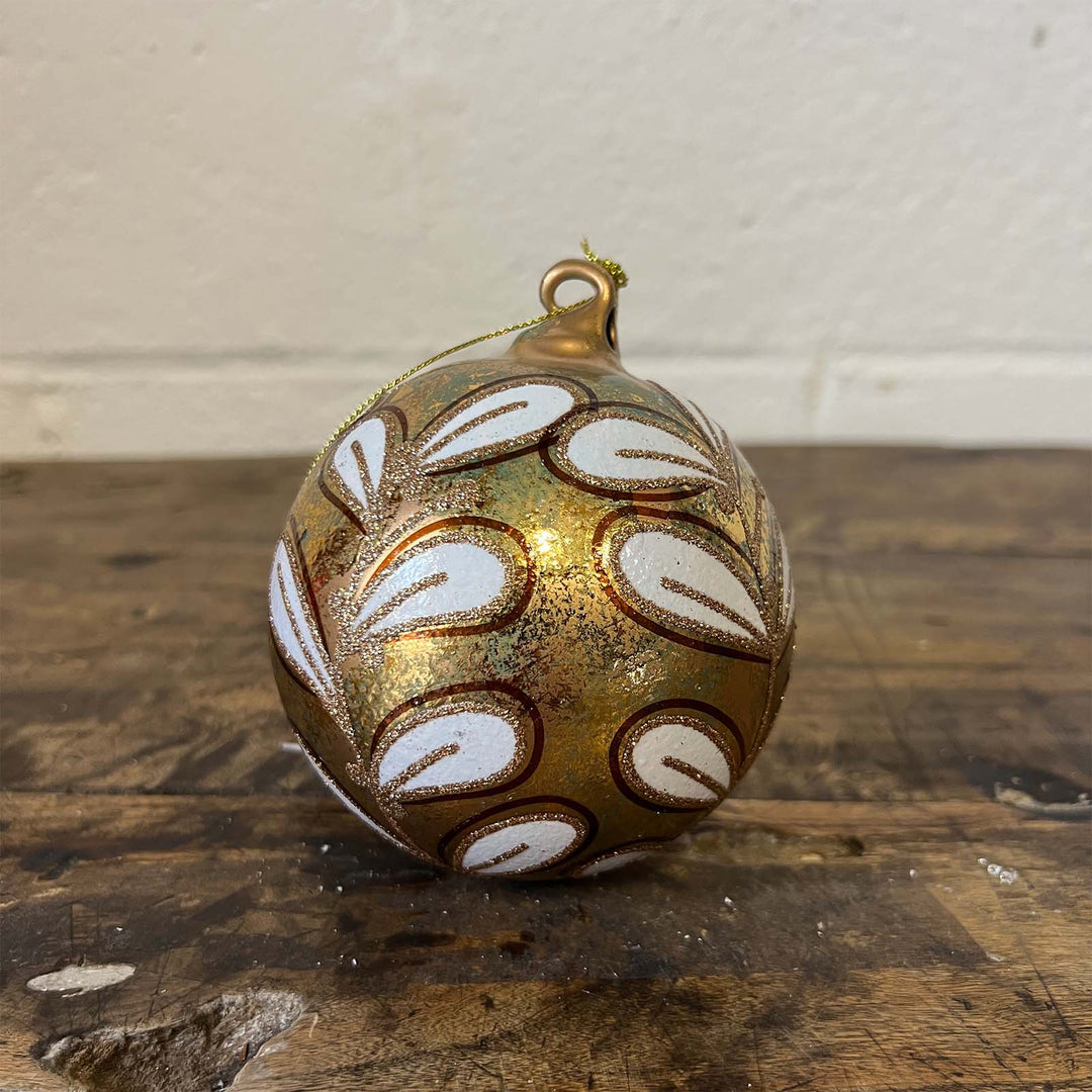 4" Glitter Ball Ornament