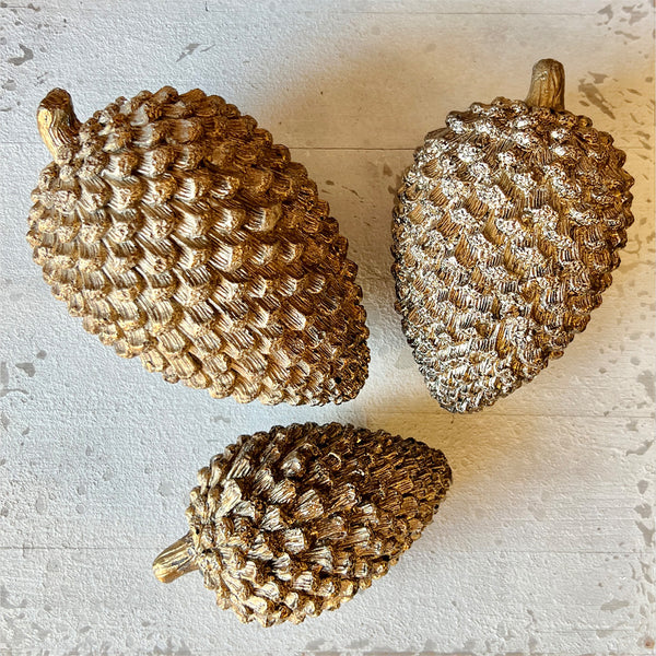 Gold Pine Cone Trove Warehouse