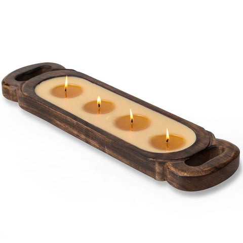 Medium Tray Candle - Lilac Leather