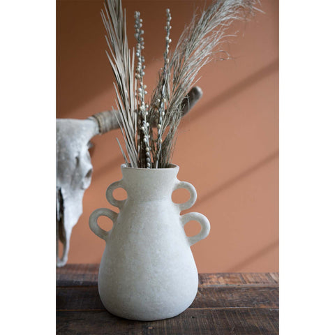White Vase with Four Handles