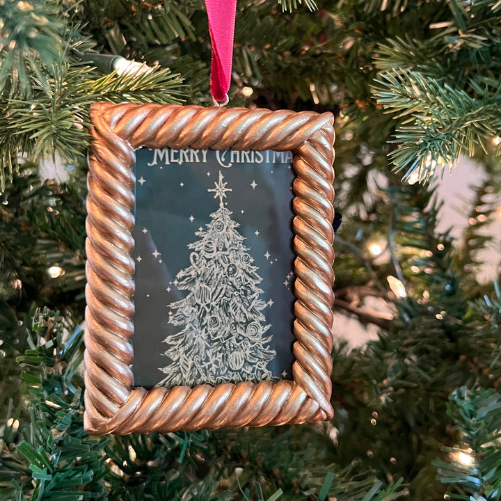 Gold Square Ornament