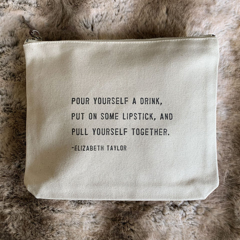 Canvas Zip Bag - Pull Yourself Together