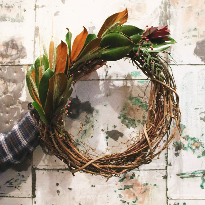 A Touch of Harvest Fall Wreath Workshop