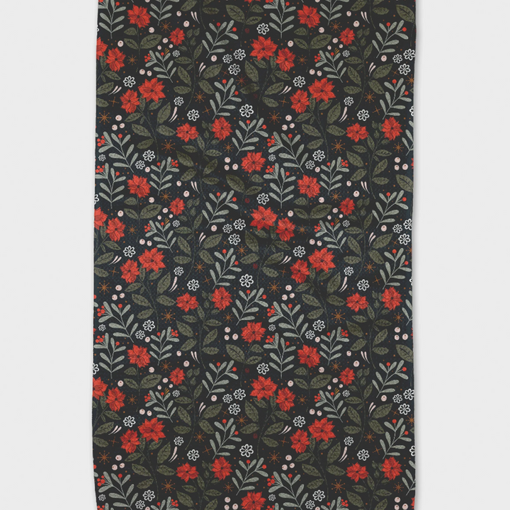 Holiday Floral Tea Towel