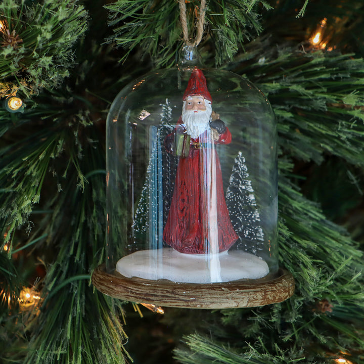 Glass Dome with Santa Inside