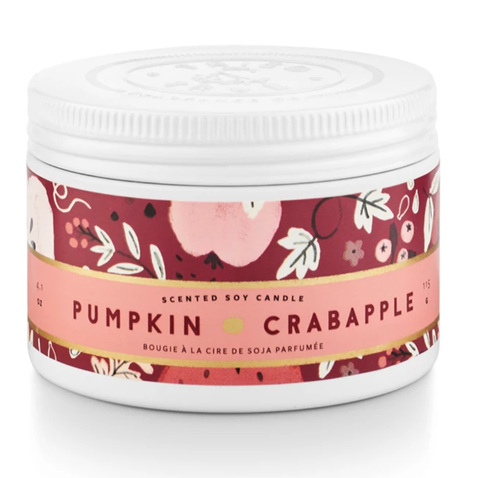 Tin Candle - Pumpkin Crabapple