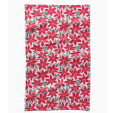 Poinsettia Party Tea Towel