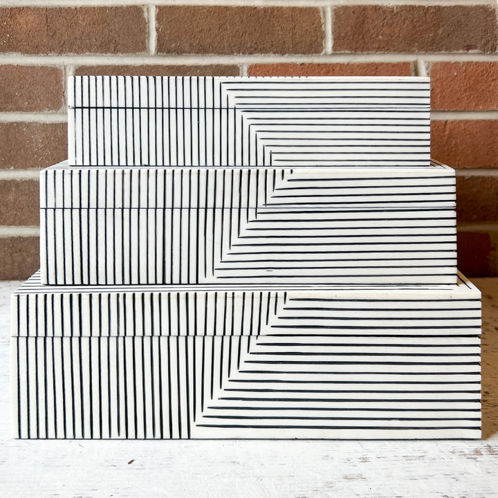 Resin Box, Black/White