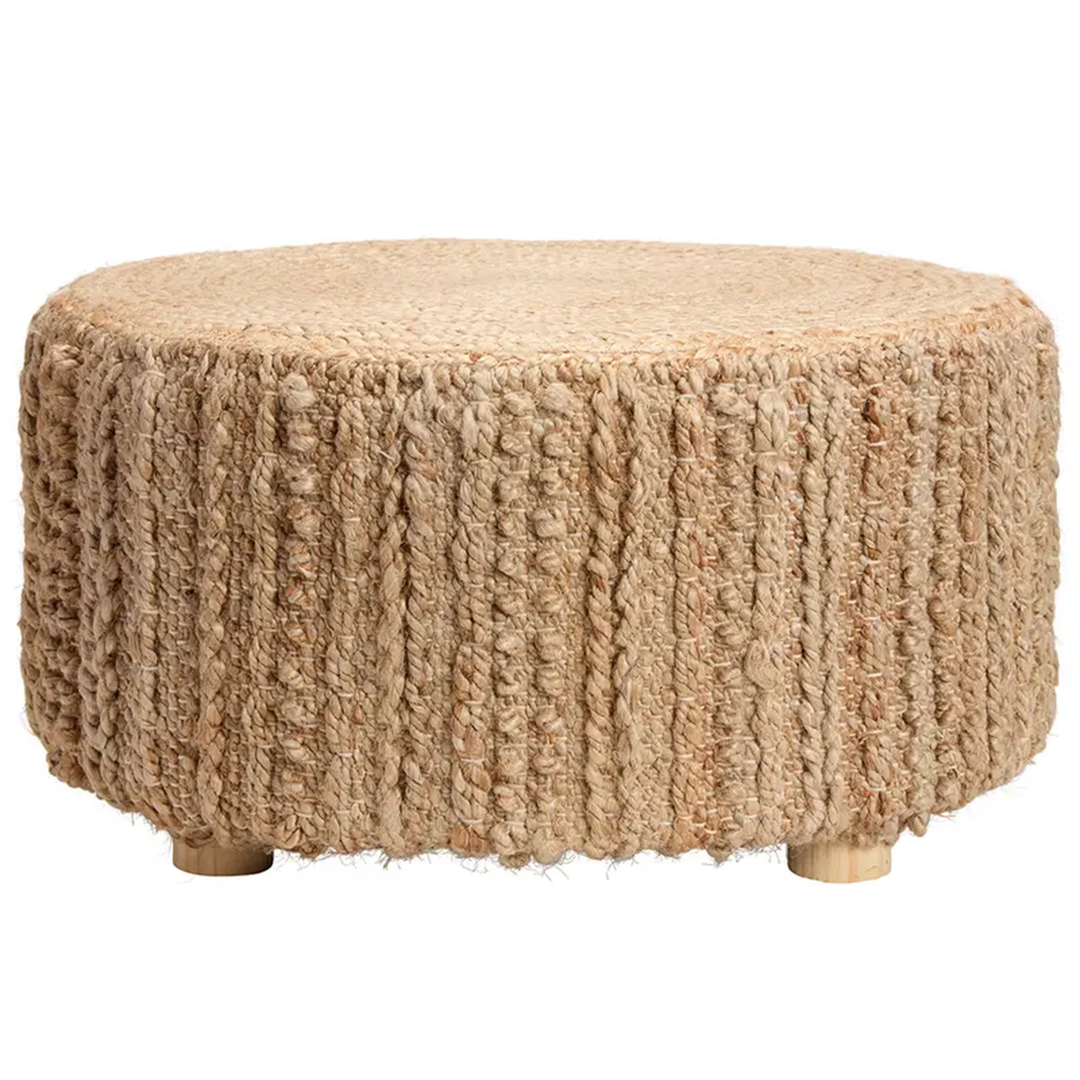24" Jute Stool