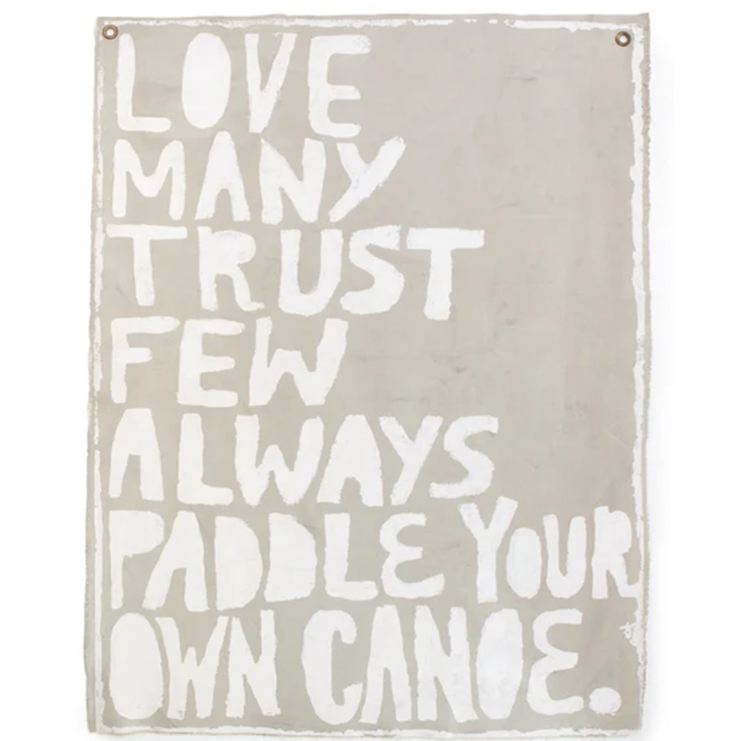 Paddle Your Own Canoe Wall Hanging