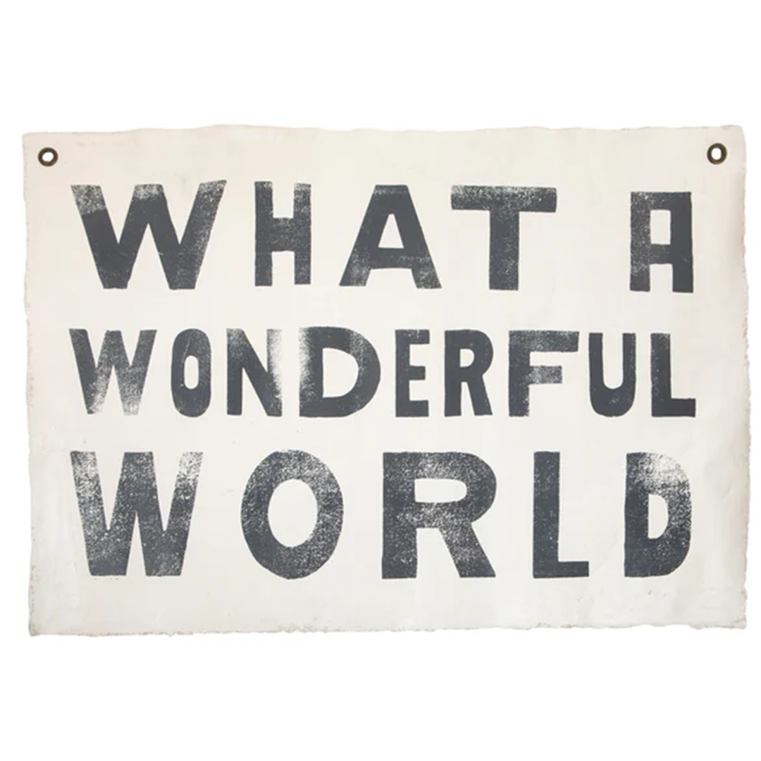 What a Wonderful World Wall Hanging