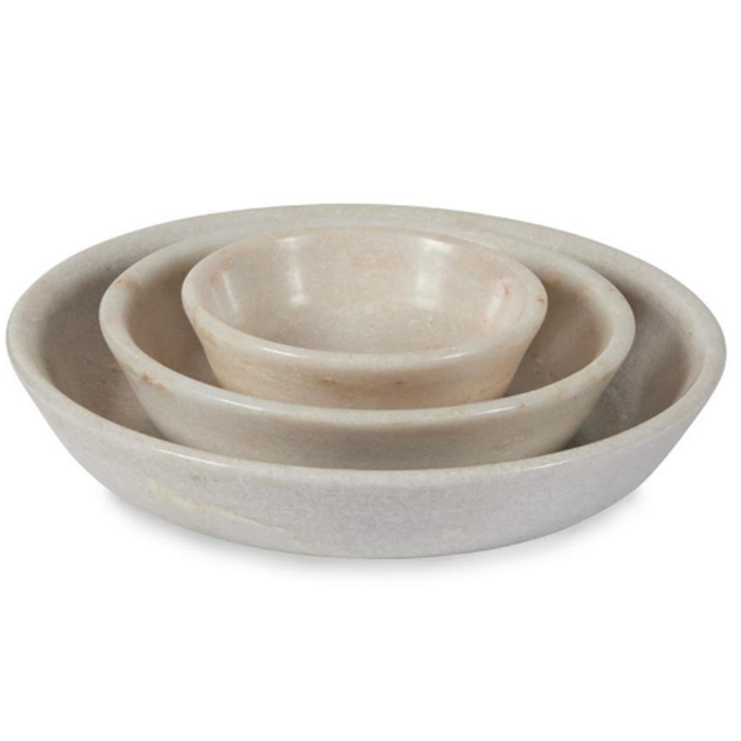 Fluted Marble Bowl