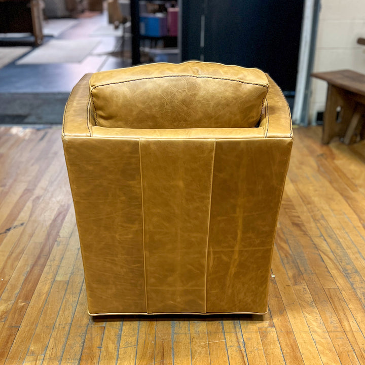 Miles Leather Swivel Chair