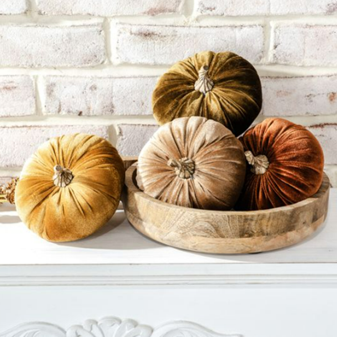 5" Velvet Pumpkin