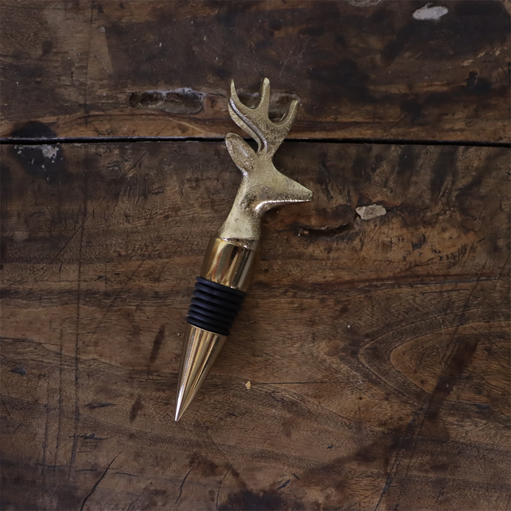 Gold Deer Wine Stopper