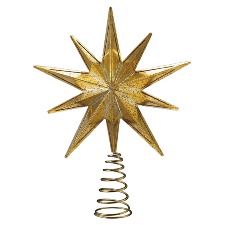LED Star Tree Topper - Gold