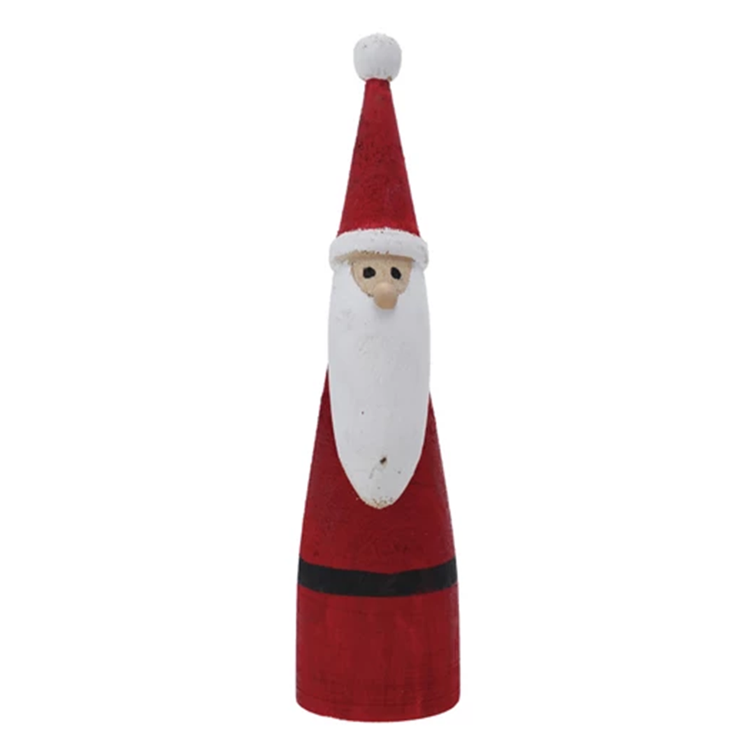 Wooden Santa - Red & White