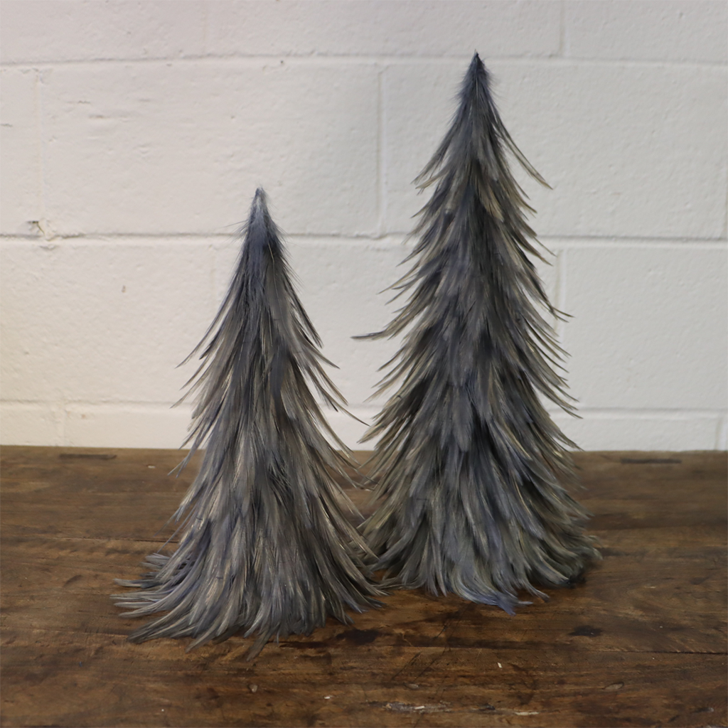 Navy Feather Trees