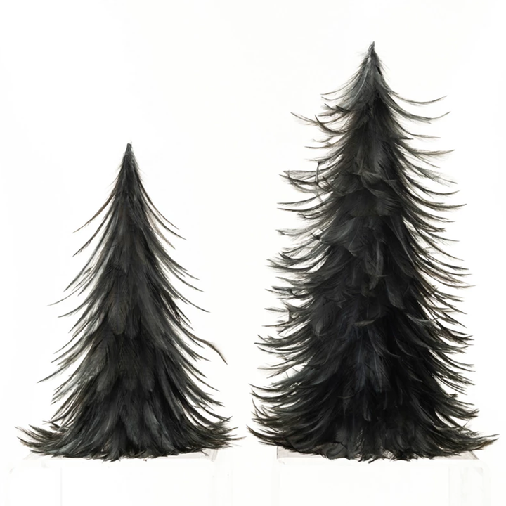 Navy Feather Trees