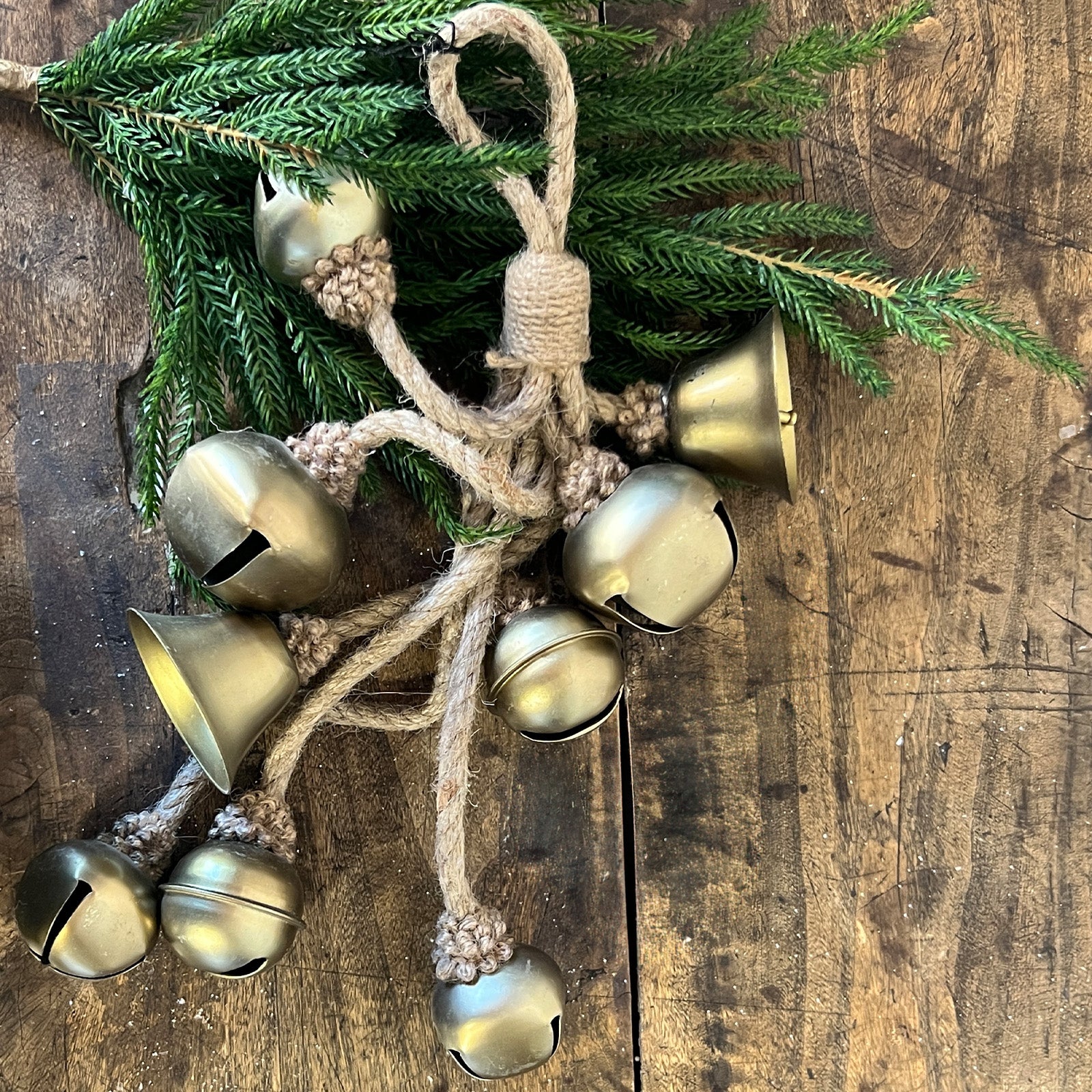 Bell Cluster w/ Rope - Brass – Trove Warehouse