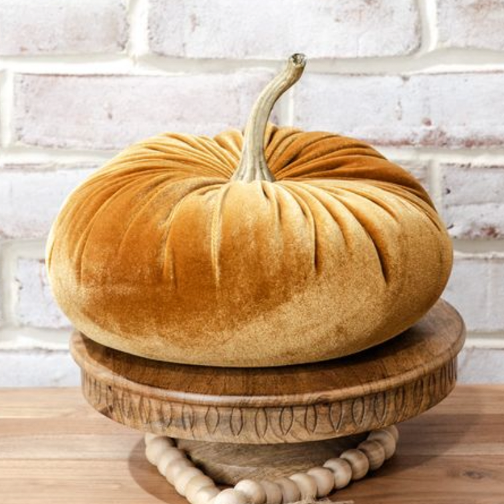 10" Velvet Pumpkin