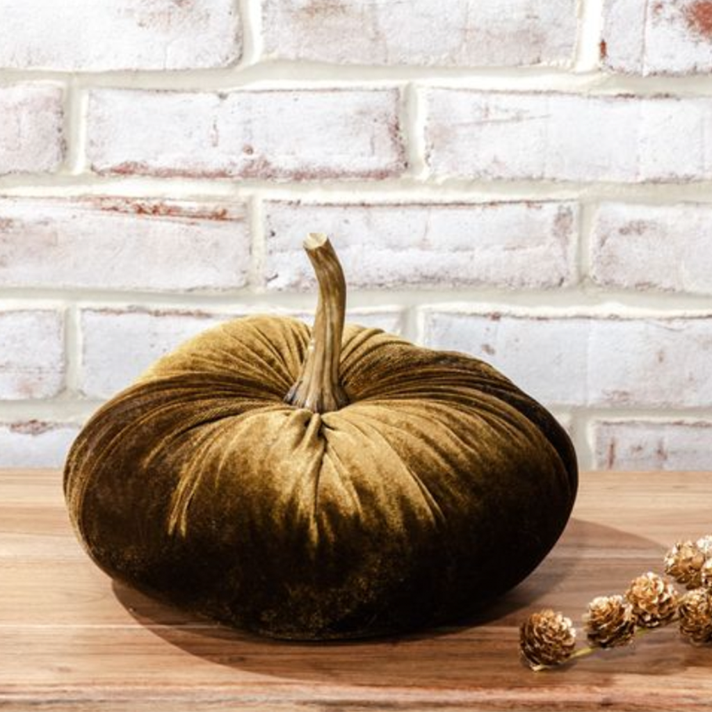 10" Velvet Pumpkin