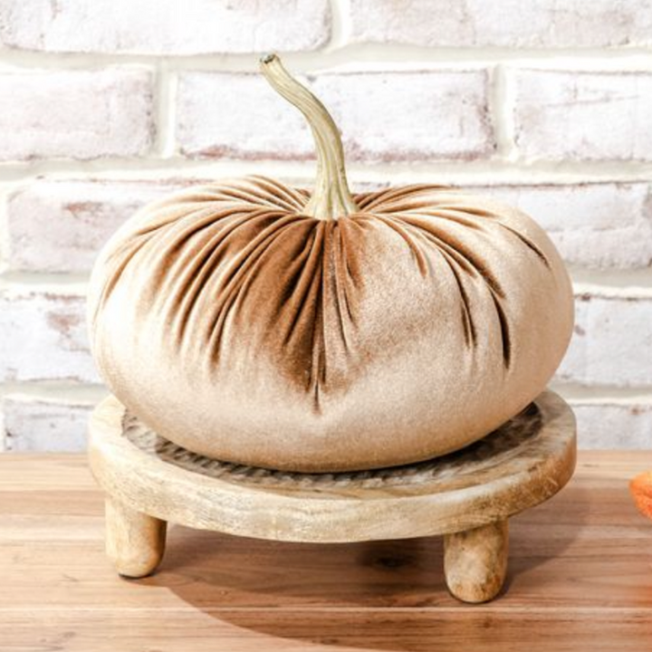 10" Velvet Pumpkin