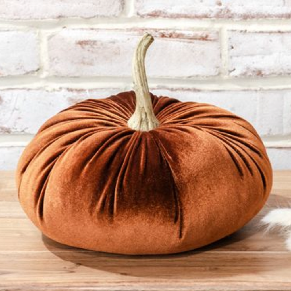 10" Velvet Pumpkin