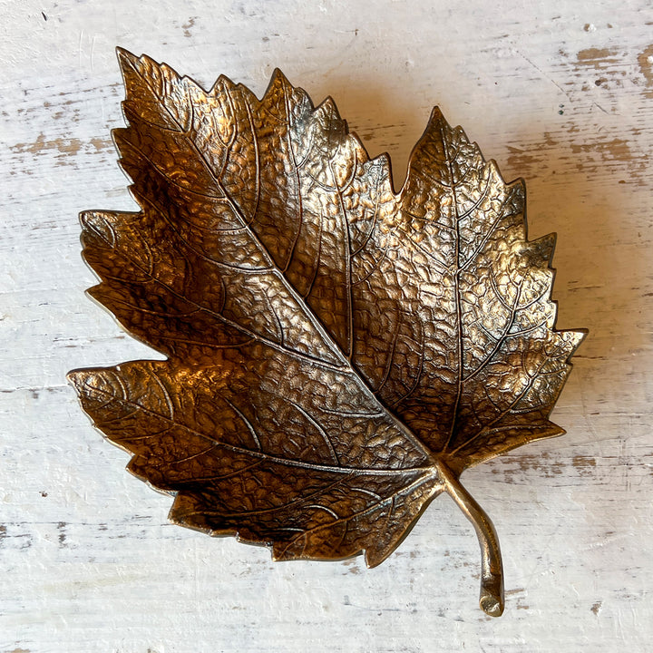 Leaf Dish - Antique Gold
