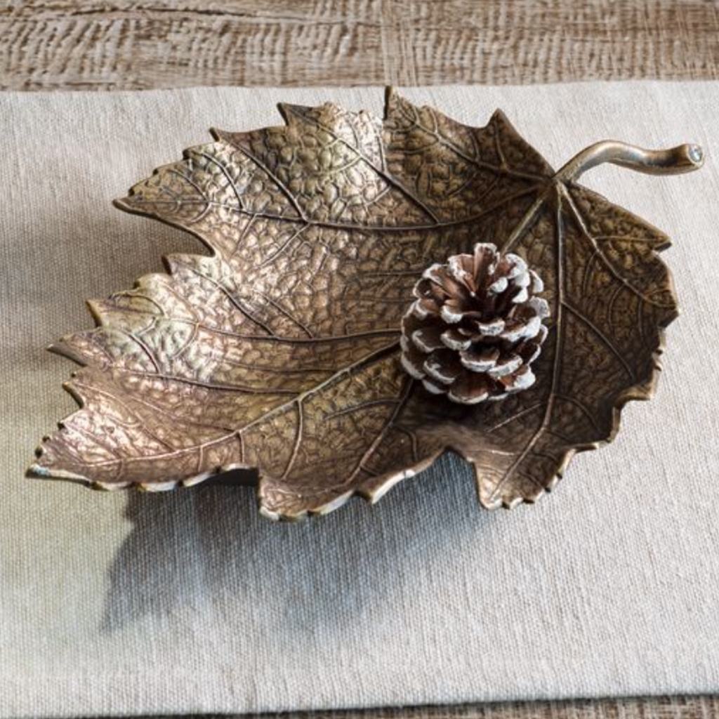 Leaf Dish - Antique Gold