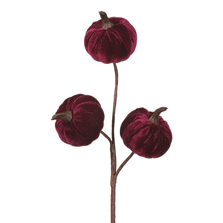 11" Velvet Pumpkin -  Plum