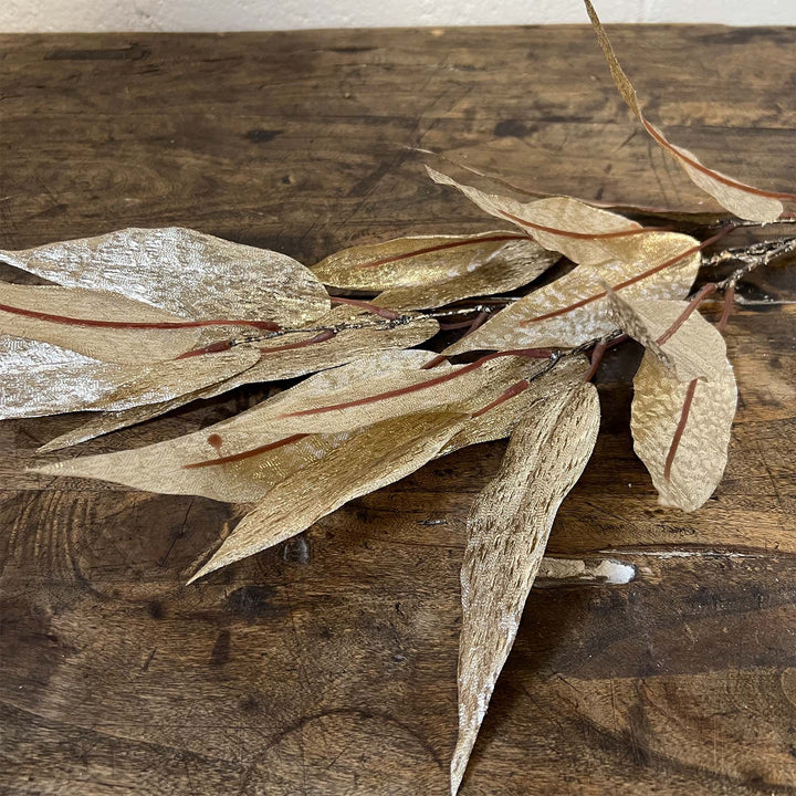 31" Metallic Eucalyptus Leaf