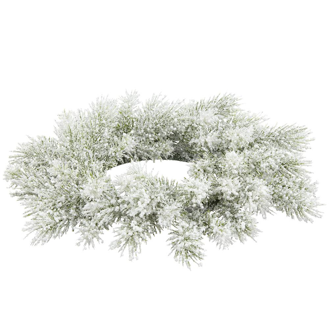 6" Candle Ring - White