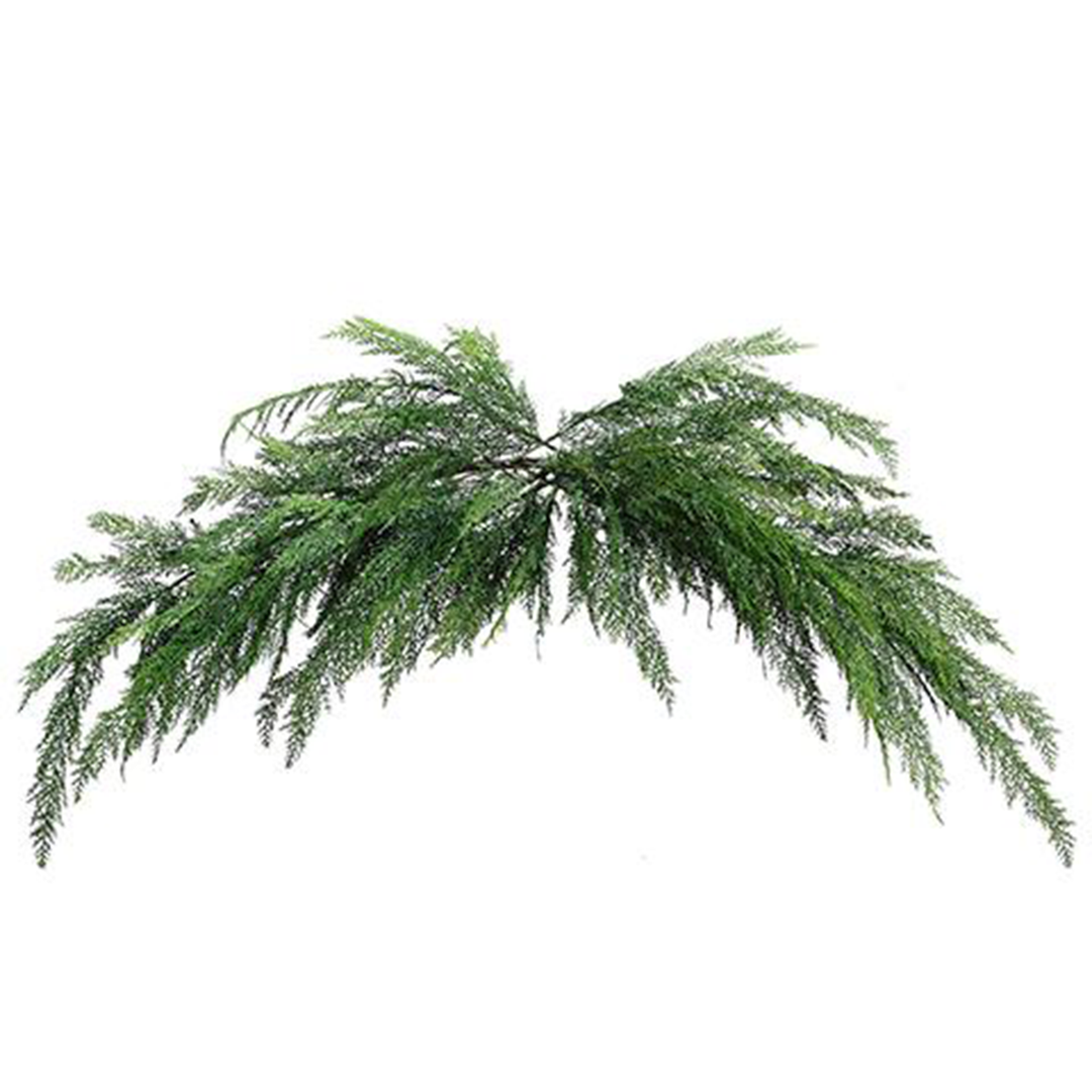 65" Cedar Mantel Swag - Green
