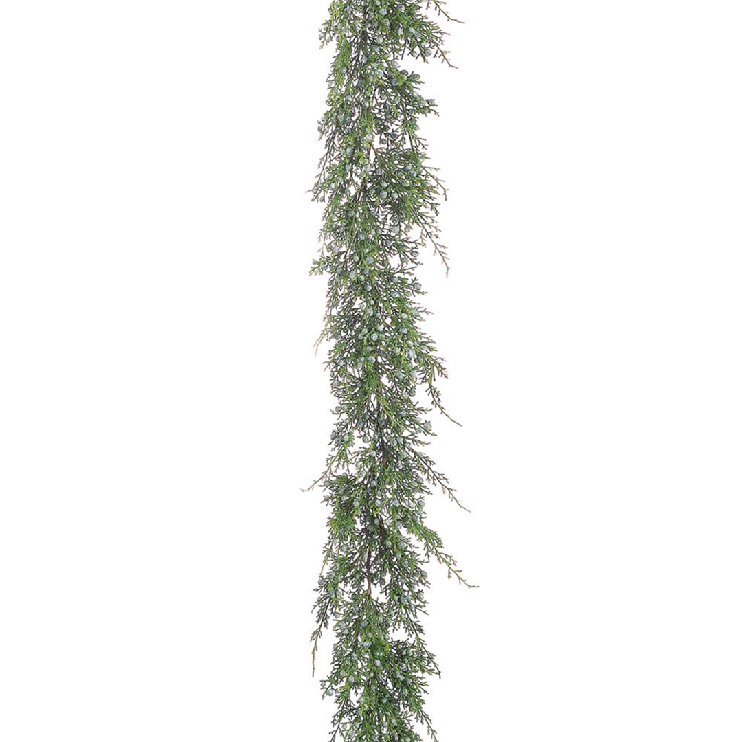 4' Juniper Garland w/ Berry