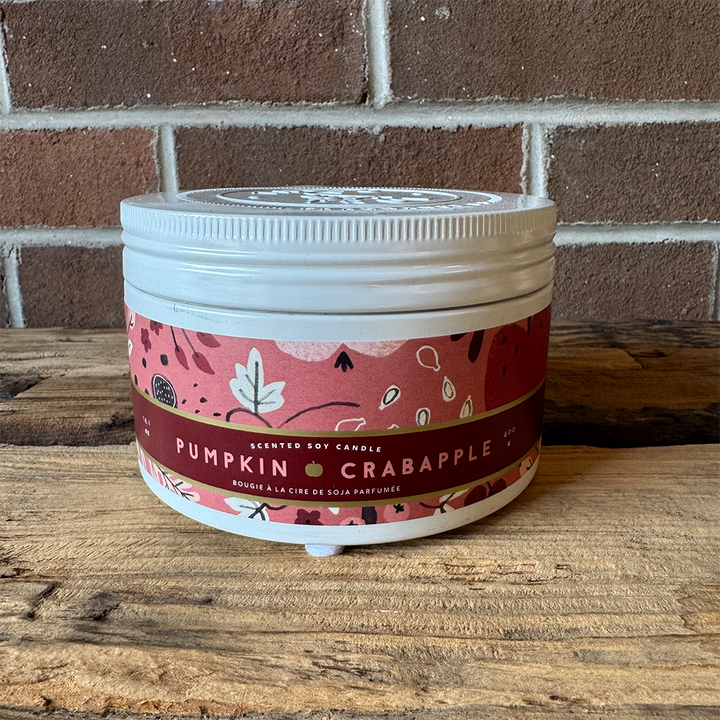 Large Tin Candle - Pumpkin Crabapple