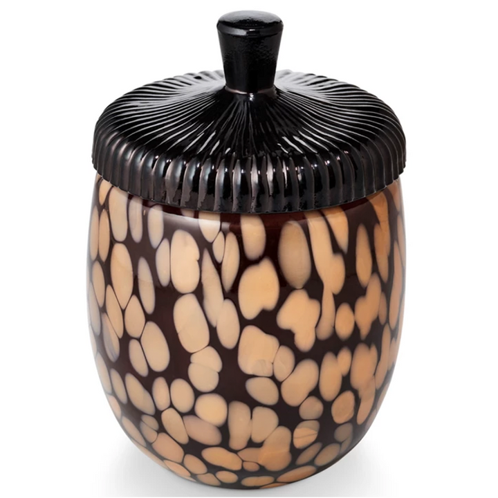 Glass Acorn Candle - Midnight Pumpkin