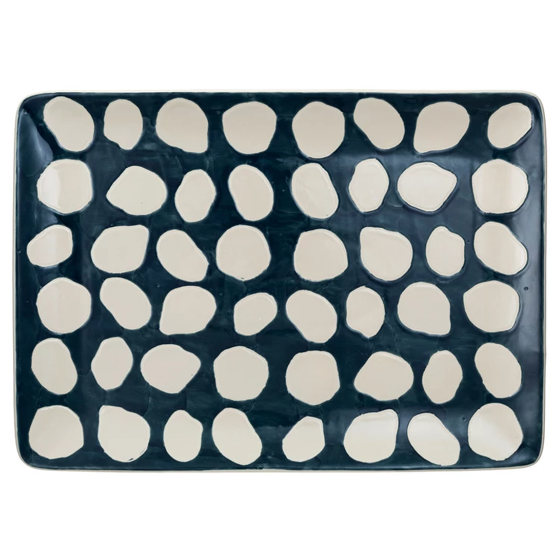 Stoneware Platter - Navy
