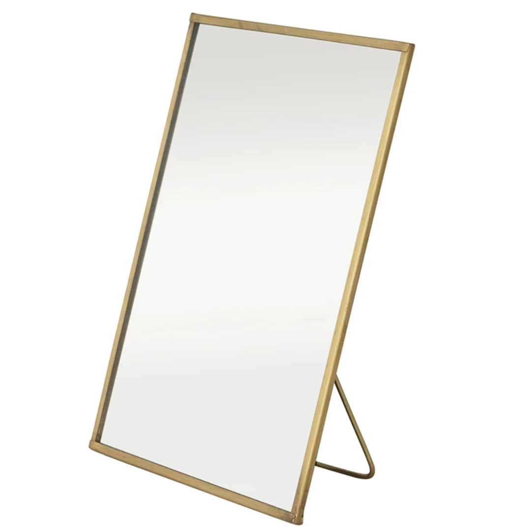 Brass Standing Mirror