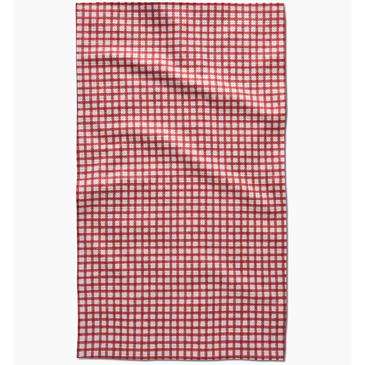Fireside Plaid Red Tea Towel