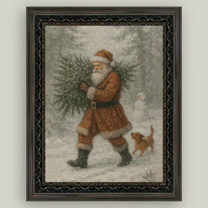 Santa with Tree