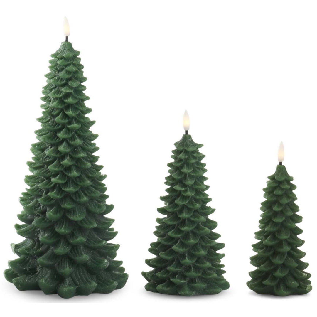 LED Tree Candle - Green