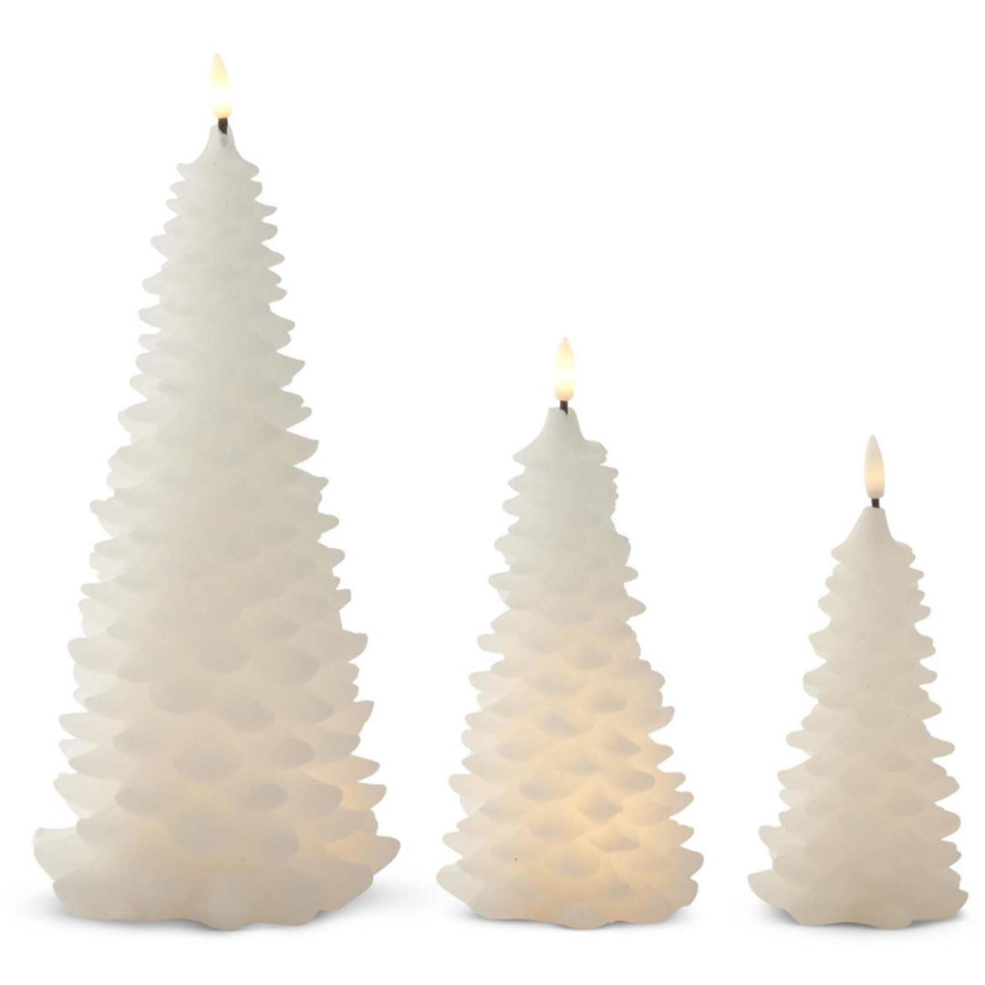 LED Tree Candle - White