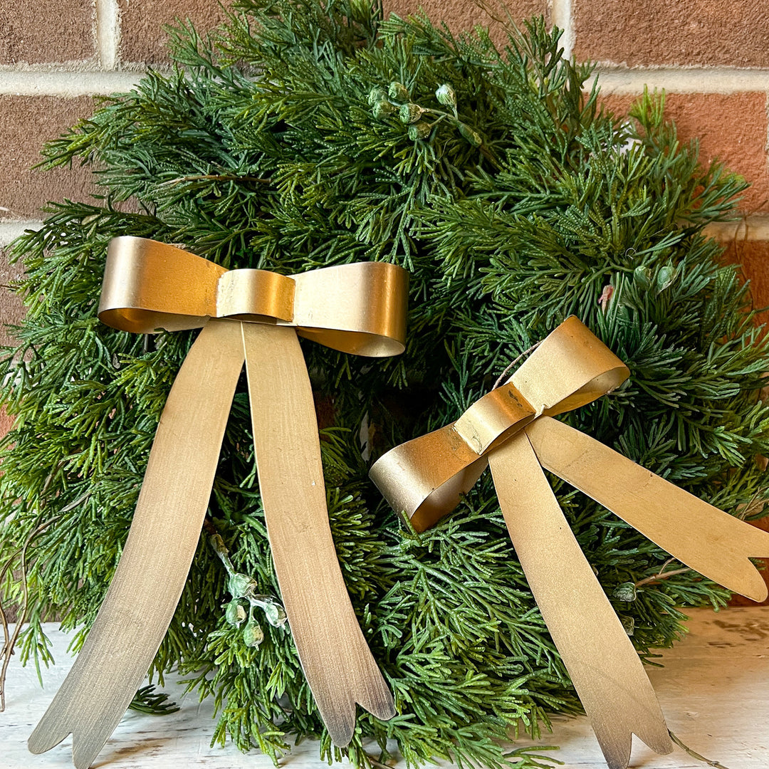 Brassy Bow Ornament