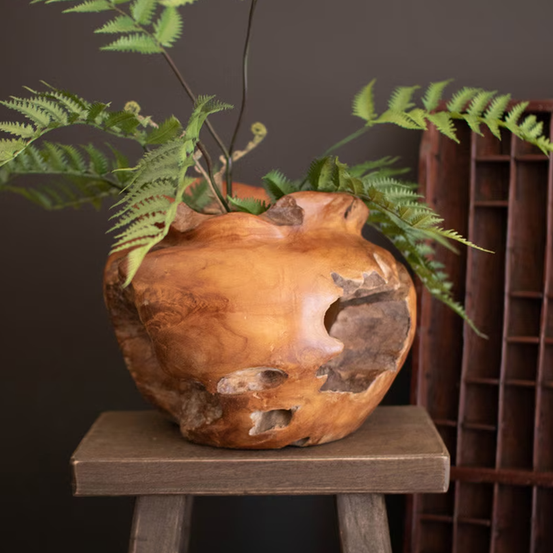 Teakwood Urn
