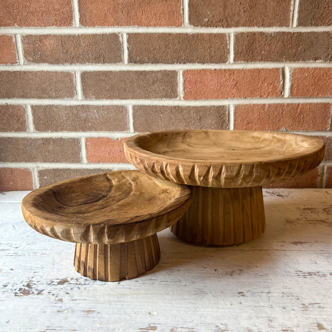 Wood Serving Stand