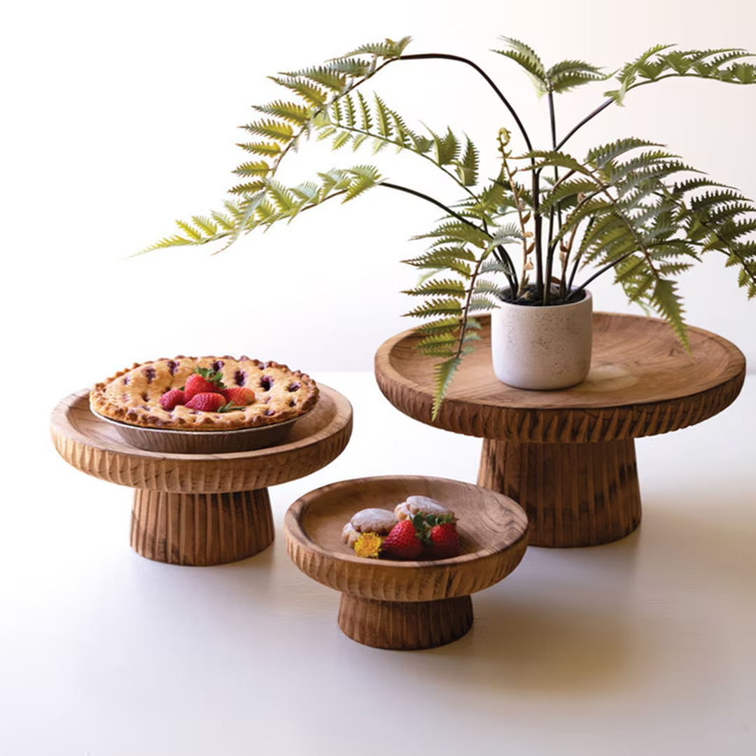 Wood Serving Stand