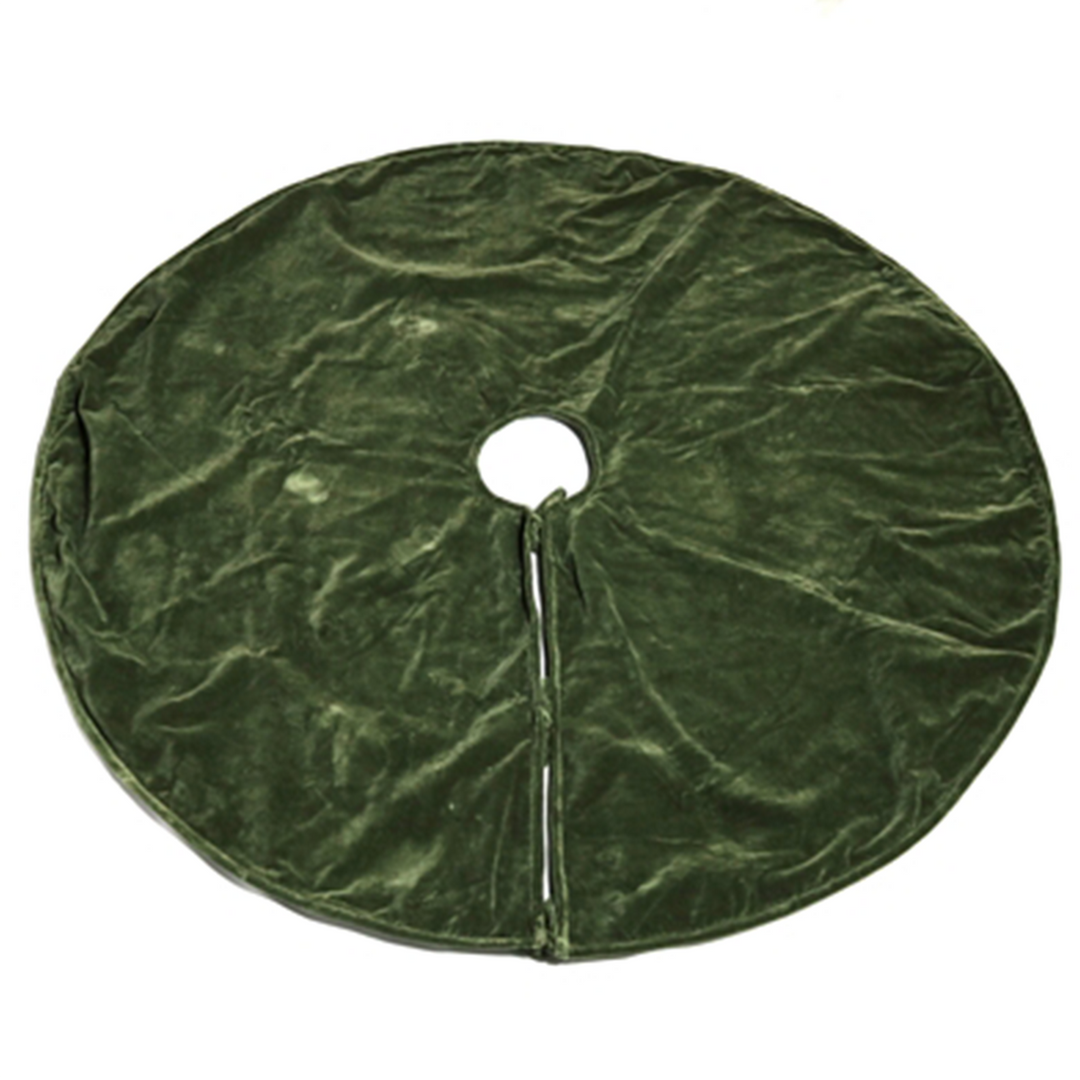 Velvet Tree Skirt - Sage Green