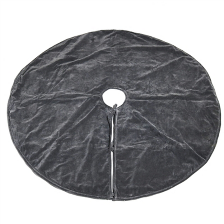 Velvet Tree Skirt - Dark Grey