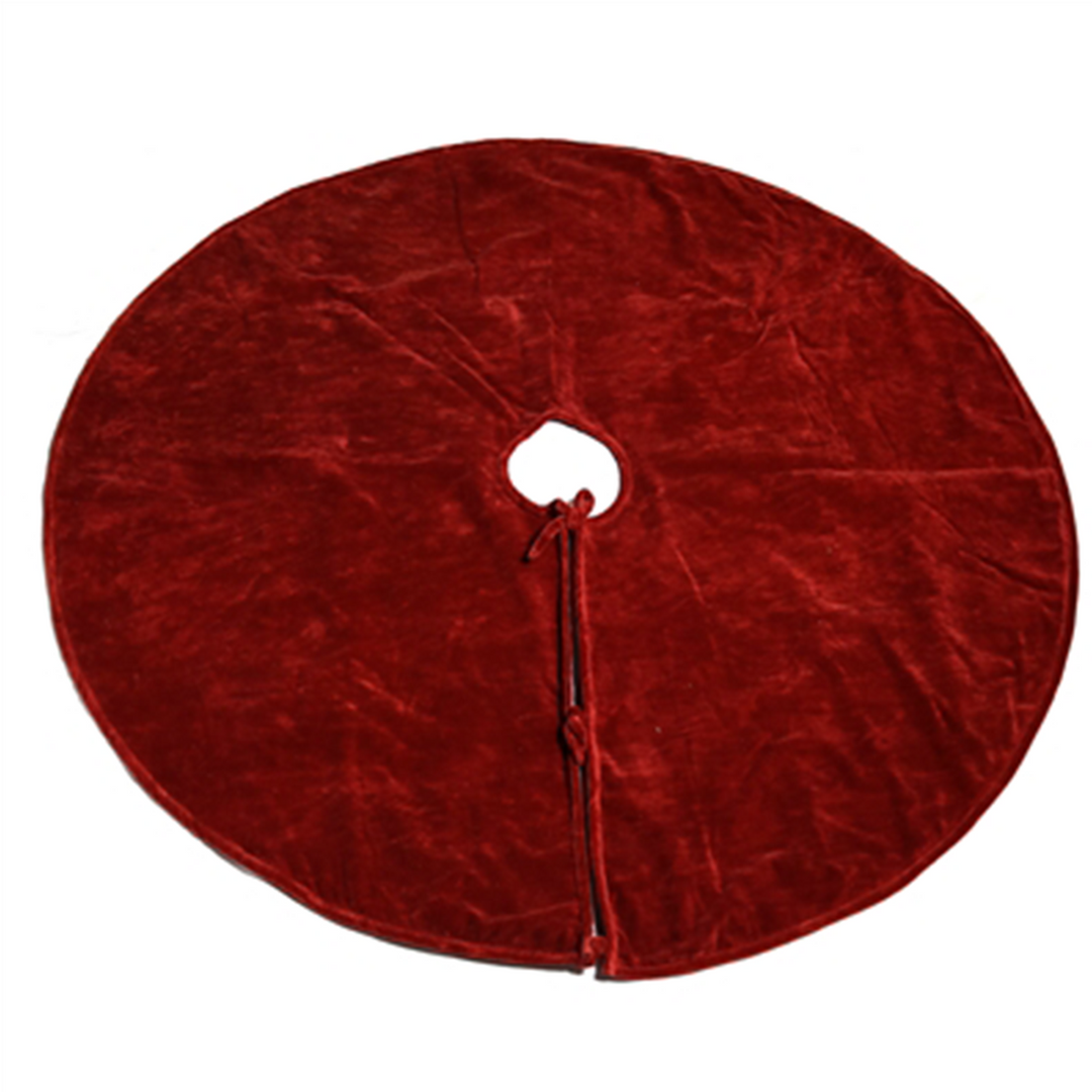Velvet Tree Skirt - Red